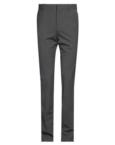 Shop Loewe Man Pants Lead Size 36 Wool, Elastane In Grey