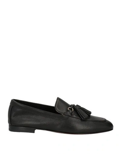 Shop Doucal's Woman Loafers Black Size 8 Leather
