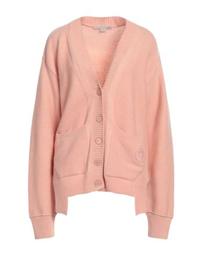 Shop Stella Mccartney Woman Cardigan Pink Size 6-8 Cashmere, Wool, Polyester, Viscose