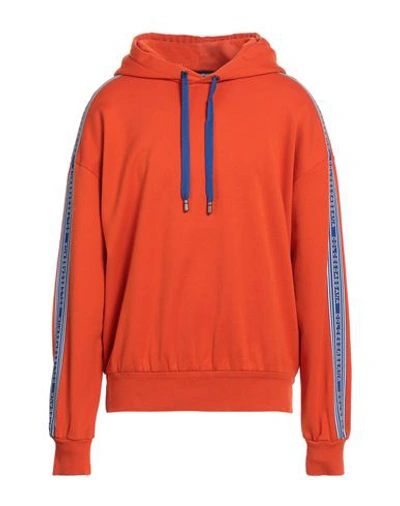 Shop Dolce & Gabbana Man Sweatshirt Orange Size M Cotton, Polyester