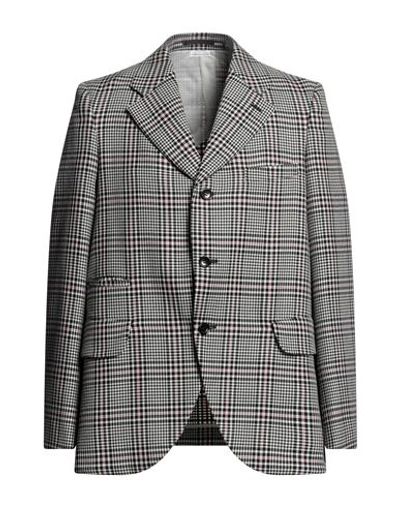 Comme Des Garçons Man Blazer Black Size L Wool, Cupro In Black