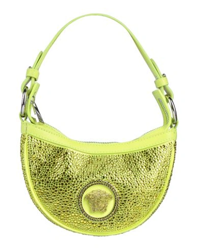 Shop Versace Woman Handbag Yellow Size - Viscose, Silk, Lambskin