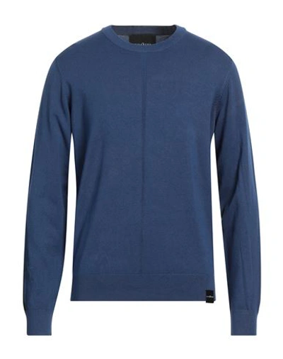 Shop John Richmond Man Sweater Blue Size Xxl Viscose, Nylon