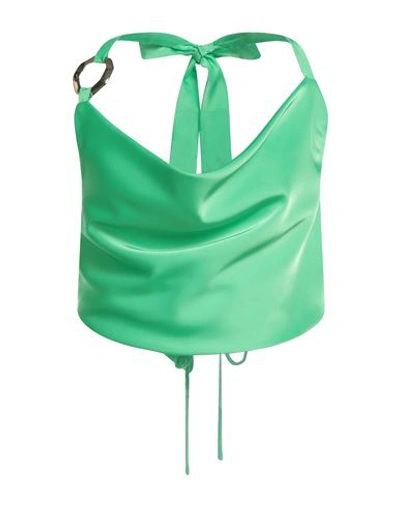Shop Hanita Woman Top Green Size M Polyester