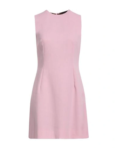 Shop Dolce & Gabbana Woman Mini Dress Pink Size 8 Wool, Polyamide, Elastane