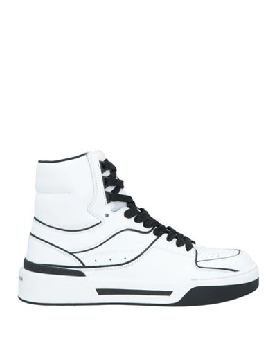 Shop Dolce & Gabbana Man Sneakers White Size 7 Soft Leather