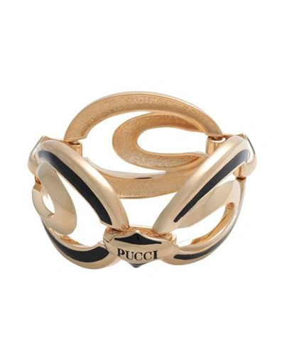 Shop Emilio Pucci Pucci Woman Bracelet Gold Size M Brass