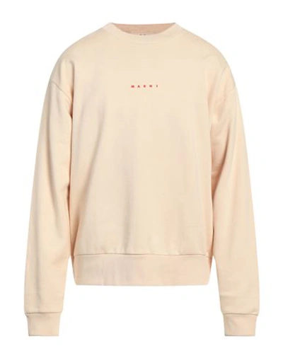 Shop Marni Man Sweatshirt Beige Size 42 Cotton