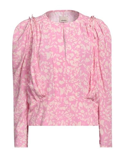 Shop Isabel Marant Woman Top Pink Size 6 Silk, Elastane