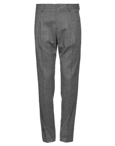 Shop Dolce & Gabbana Man Pants Grey Size 30 Virgin Wool, Elastane