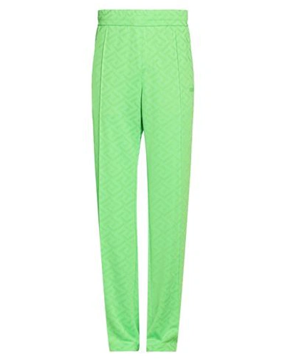 Shop Versace Man Pants Acid Green Size Xxl Polyester