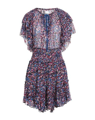 Shop Isabel Marant Woman Mini Dress Blue Size 8 Viscose
