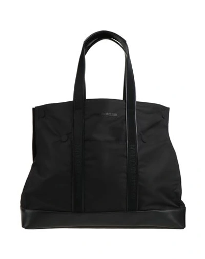 Shop Alexander Mcqueen Woman Handbag Black Size - Textile Fibers, Soft Leather