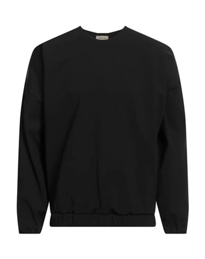 Fear Of God Man Sweatshirt Black Size L Viscose, Elastane In Black
