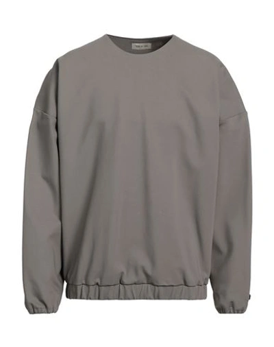 Shop Fear Of God Man Sweatshirt Lead Size M Viscose, Elastane In Grey
