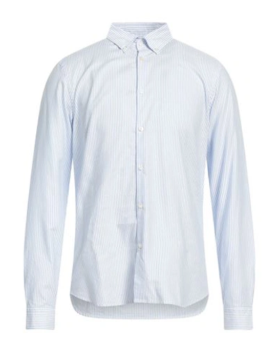 Shop Manuel Ritz Man Shirt Sky Blue Size 16 Cotton