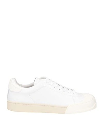 Shop Marni Woman Sneakers White Size 11 Leather