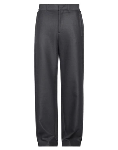Shop Etro Man Pants Lead Size 36 Virgin Wool, Polyamide, Elastane In Grey
