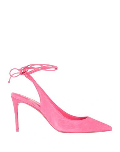 Shop Christian Louboutin Woman Pumps Pink Size 8 Calfskin