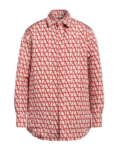 Shop Valentino Garavani Man Shirt Red Size 40 Silk