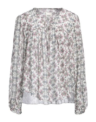 Shop Isabel Marant Woman Top White Size 2 Silk