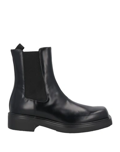 Shop Prada Man Ankle Boots Black Size 9 Leather