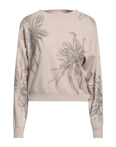 Shop Brunello Cucinelli Woman Sweater Beige Size Xs Virgin Wool, Cashmere, Silk