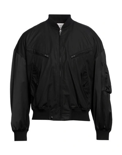 Shop Alexander Mcqueen Man Jacket Black Size 40 Cotton, Viscose, Silk, Polyamide