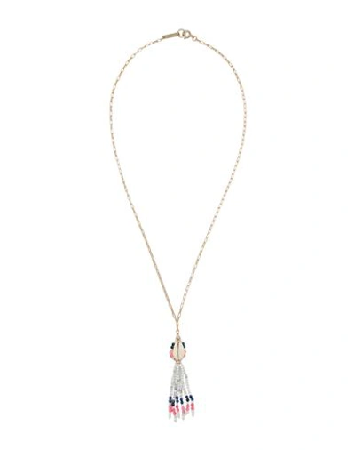 Shop Isabel Marant Woman Necklace White Size - Metal