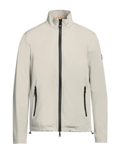 Shop Markup Man Jacket Light Grey Size Xl Nylon, Elastane
