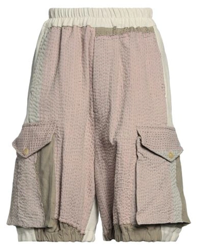 Shop By Walid Woman Shorts & Bermuda Shorts Beige Size L Linen, Cotton