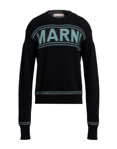 Shop Marni Man Sweater Midnight Blue Size 40 Cotton