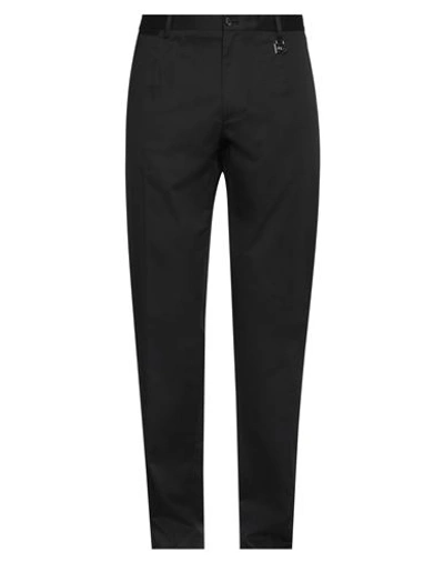 Shop Dolce & Gabbana Man Pants Black Size 38 Cotton, Elastane