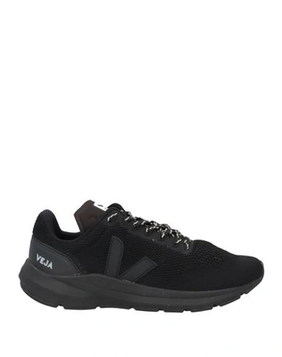 Veja Man Sneakers Black Size 12 Textile Fibers In Black