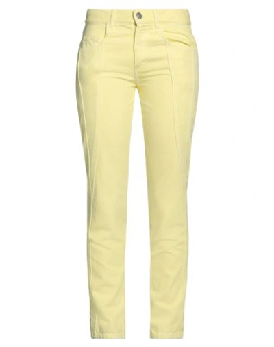 Isabel Marant Woman Denim Pants Yellow Size 8 Cotton In Yellow