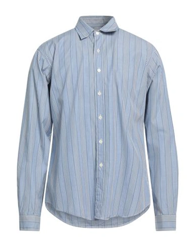 Shop Maison Margiela Man Shirt Blue Size 15 ½ Cotton