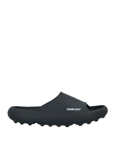 Shop Ambush Man Sandals Black Size 9 Rubber