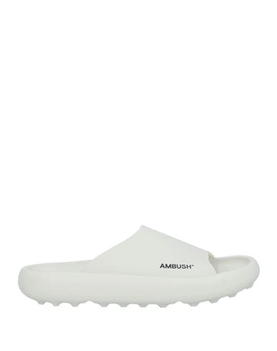 Shop Ambush Man Sandals Off White Size 7 Rubber