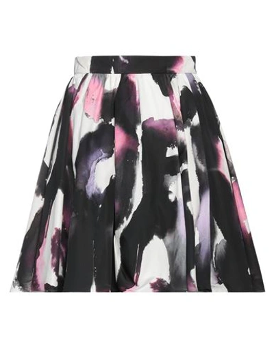 Shop Alexander Mcqueen Woman Mini Skirt Black Size 8 Cotton
