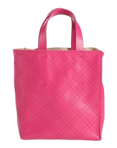 Shop Marni Woman Handbag Fuchsia Size - Leather In Pink
