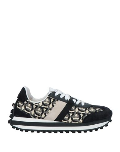 Shop Ferragamo Woman Sneakers Black Size 8 Calfskin