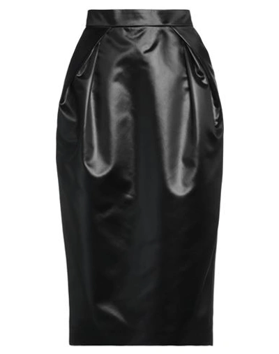 Shop Maison Margiela Woman Midi Skirt Black Size 2 Acetate, Polyamide