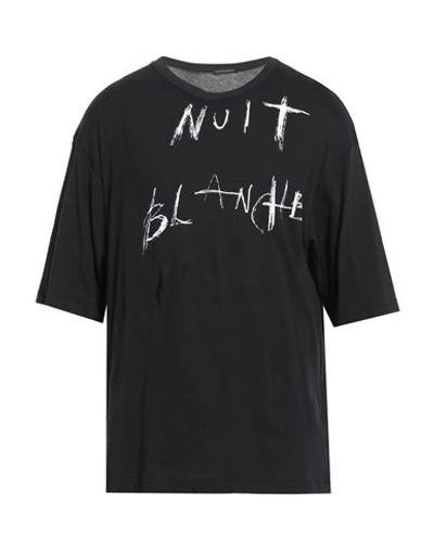Shop Ann Demeulemeester Man T-shirt Black Size L Cotton