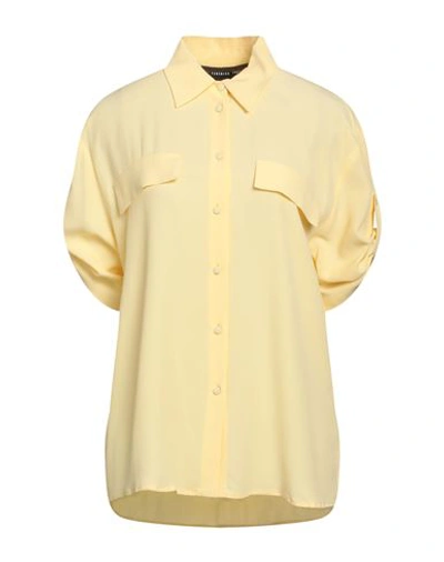 Shop Federica Tosi Woman Shirt Light Yellow Size 6 Silk, Acetate
