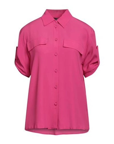 Shop Federica Tosi Woman Shirt Magenta Size 2 Silk, Acetate