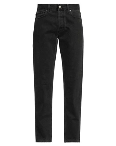 Shop Ambush Man Jeans Black Size 33 Cotton, Leather