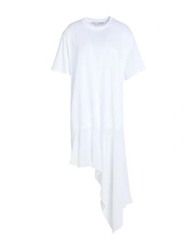 Shop Stella Mccartney Woman Mini Dress White Size S Cotton, Silk