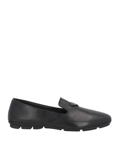Shop Prada Man Loafers Black Size 8 Calfskin