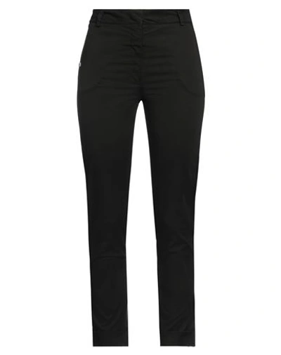 Manila Grace Woman Pants Black Size 2 Cotton, Elastane In Black