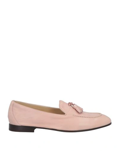 Shop Doucal's Woman Loafers Blush Size 6.5 Leather In Pink
